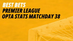 Image for Premier League Opta stats and predictions matchday 38
